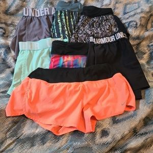 Nike and UA shorts (lot of 7)
